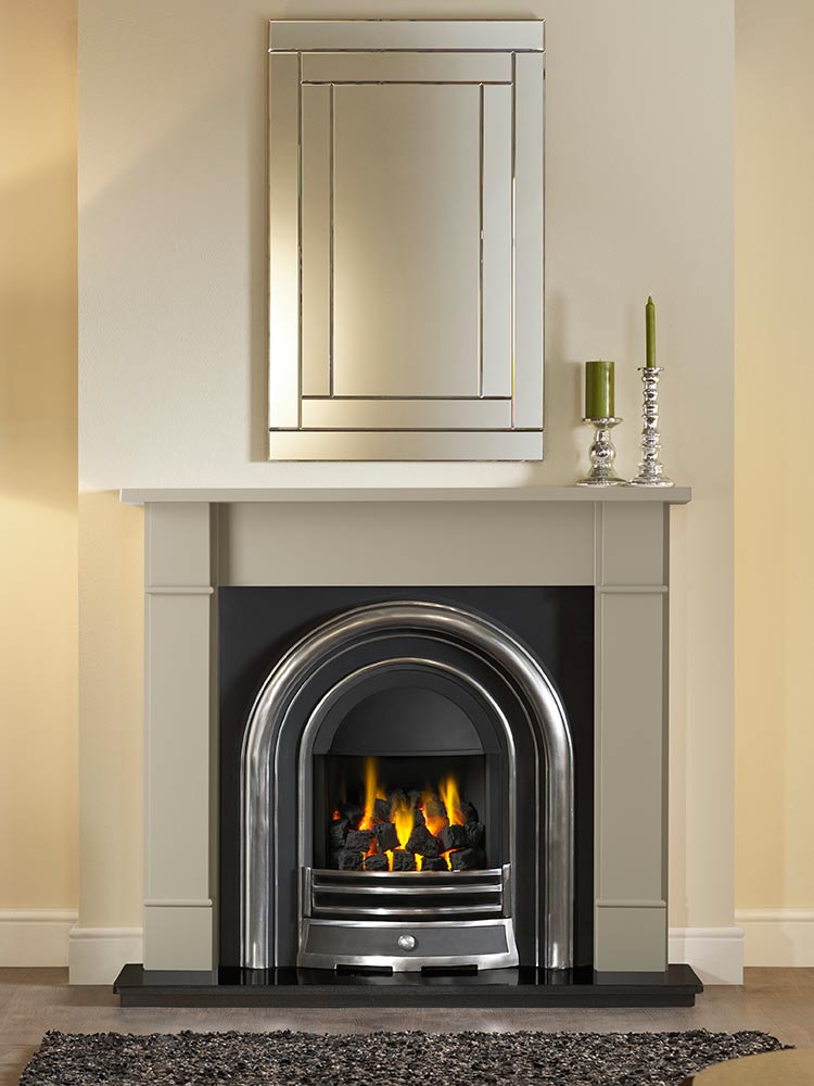 Mantels And Efficiency Plus Inserts, Open Fronted Gas Fireplace Insert