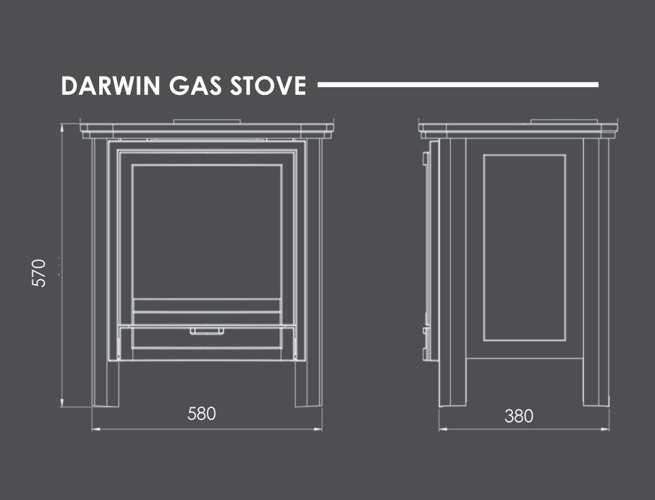 Darwin Gas Stove Dimensions